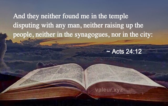 Acts 24:12