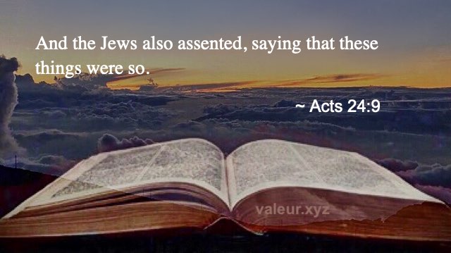 Acts 24:9