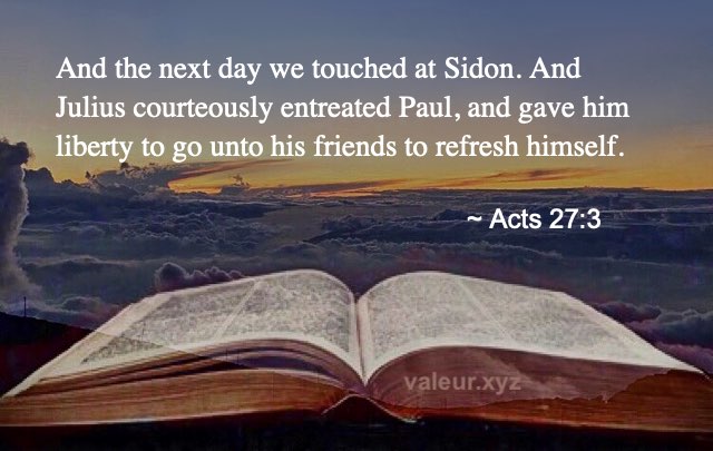 Acts 27:3