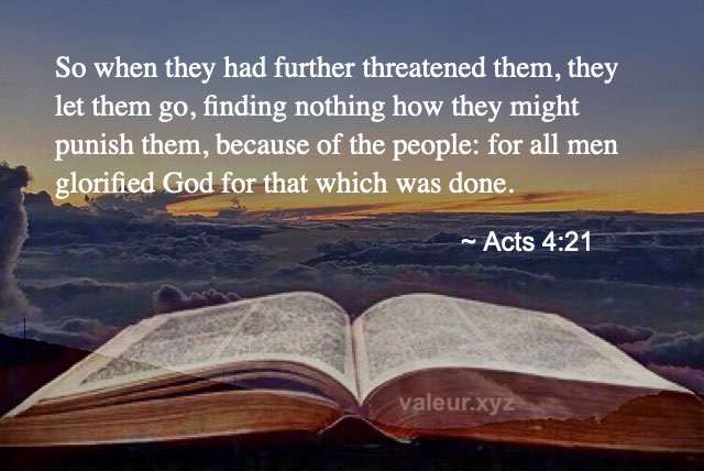 Acts 4:21