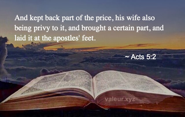 Acts 5:2