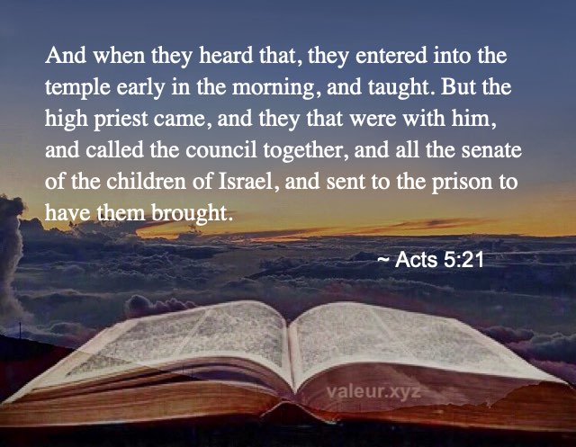 Acts 5:21