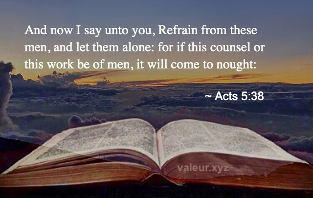 Acts 5:38