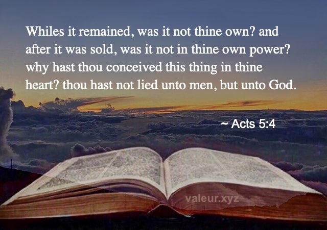 Acts 5:4