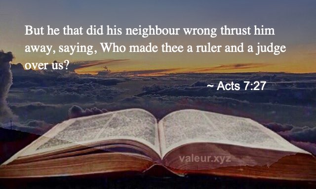 Acts 7:27