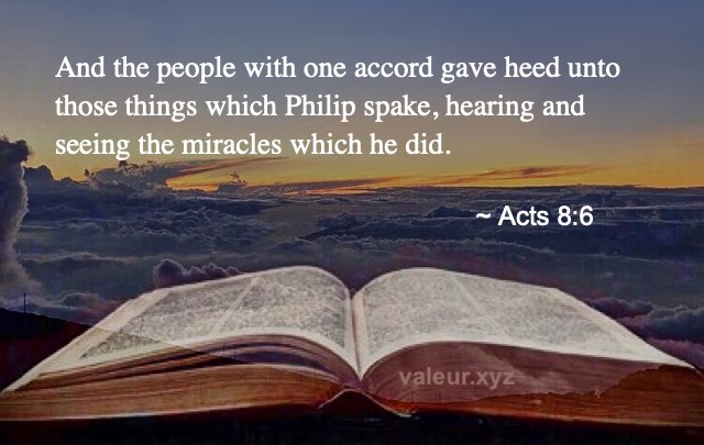 Acts 8:6