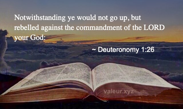 Deuteronomy 1:26
