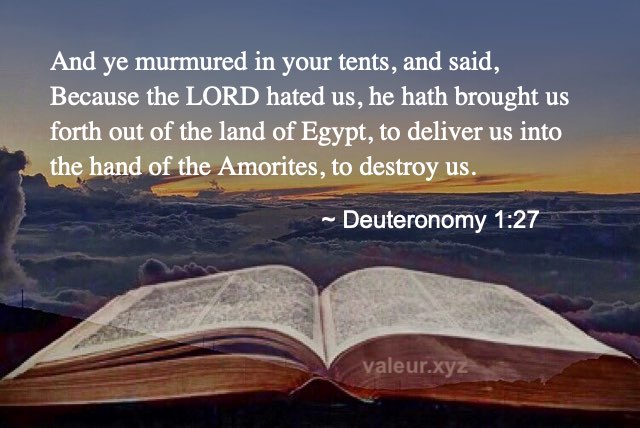 Deuteronomy 1:27