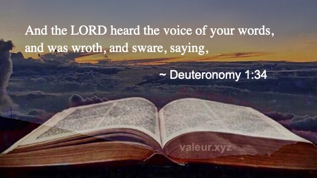 Deuteronomy 1:34