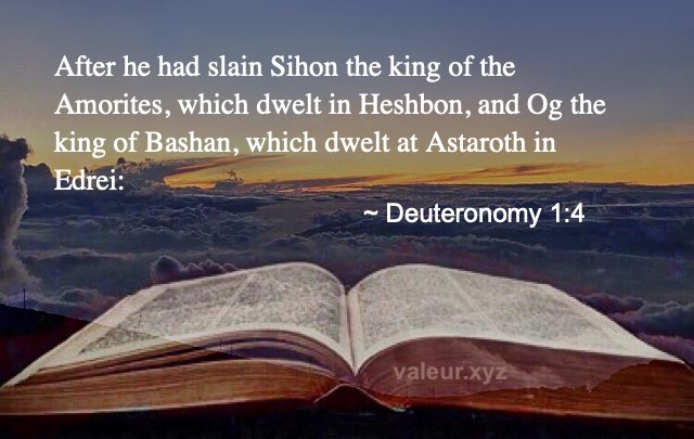 Deuteronomy 1:4