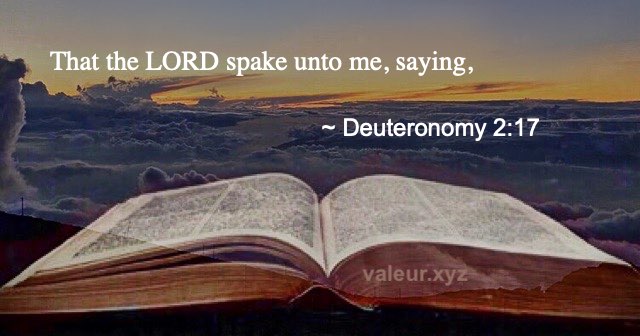 Deuteronomy 2:17