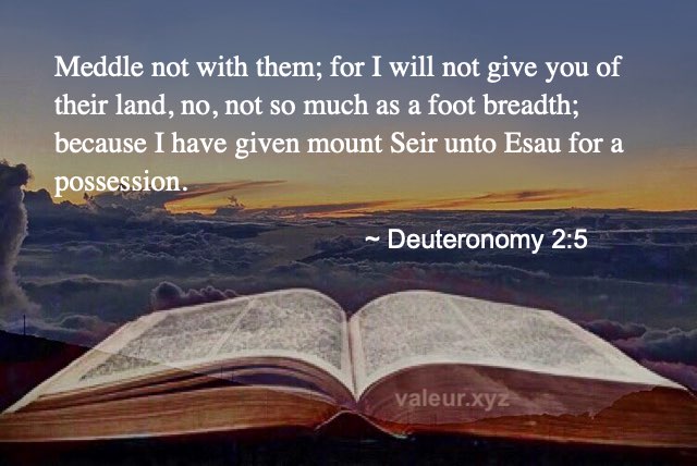 Deuteronomy 2:5