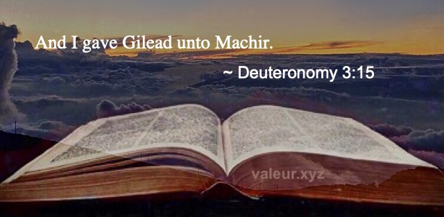 Deuteronomy 3:15