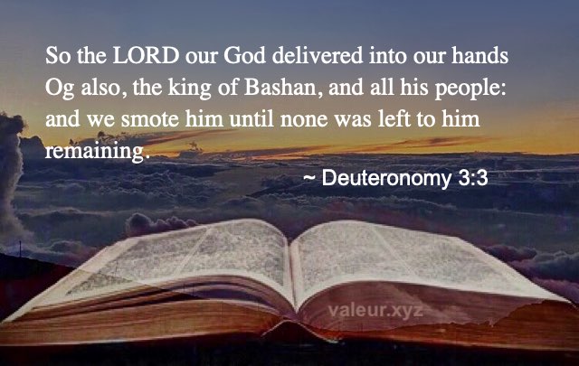 Deuteronomy 3:3
