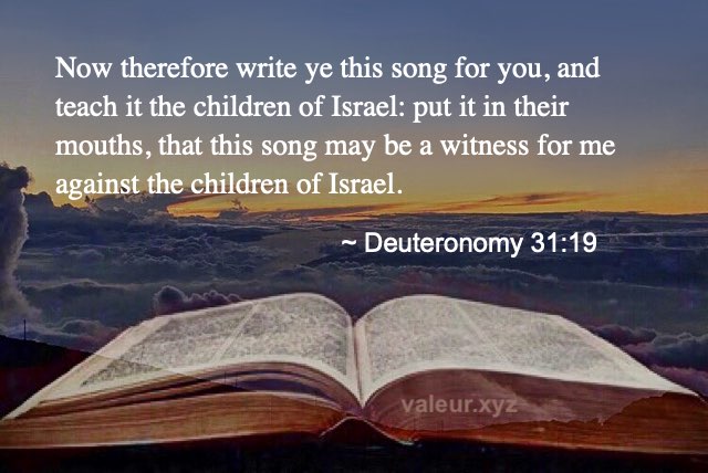 Deuteronomy 31:19