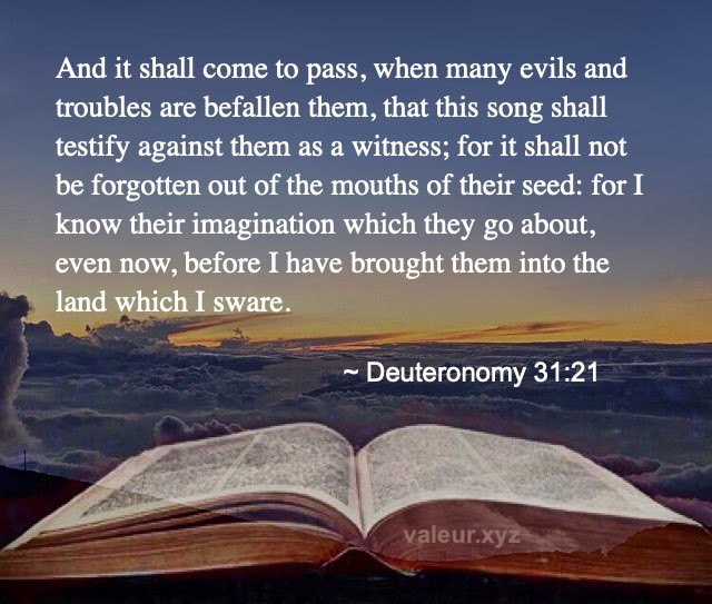 Deuteronomy 31:21