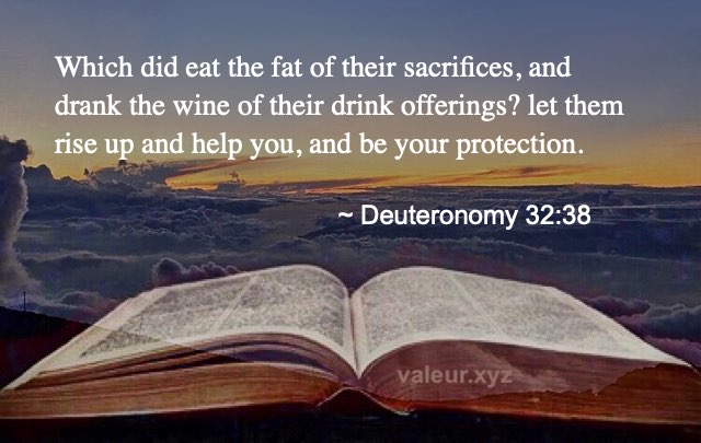 Deuteronomy 32:38