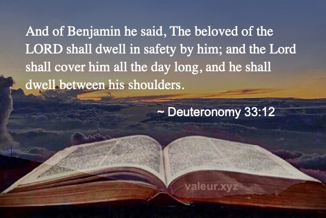 Deuteronomy 33:12 Deuteronomy 33:12