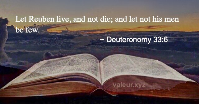 Deuteronomy 33:6 Deuteronomy 33:6