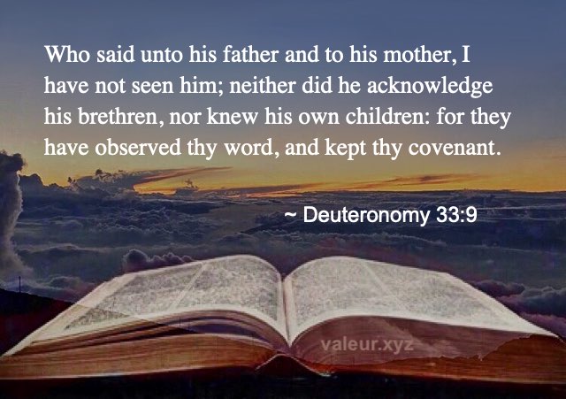 Deuteronomy 33:9