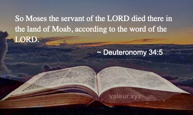 Deuteronomy 34:5 Deuteronomy 34:5