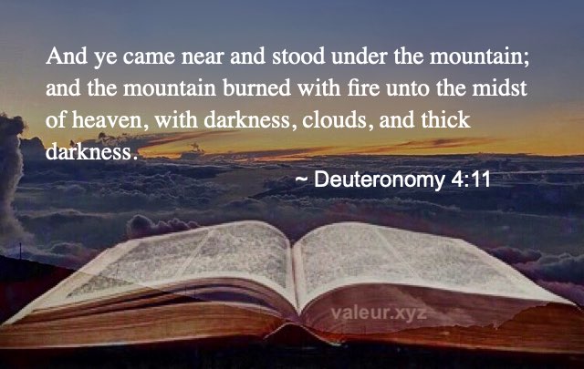 Deuteronomy 4:11