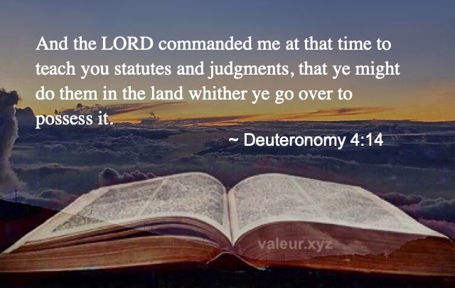 Deuteronomy 4:14