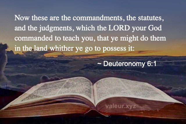 Deuteronomy 6:1