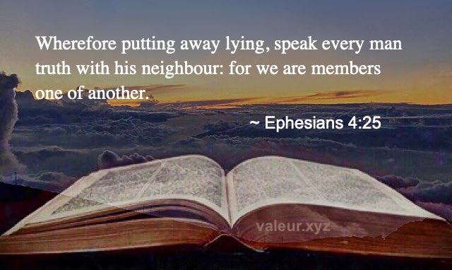 Ephesians 4:25 Ephesians 4:25