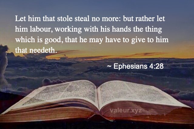 Ephesians 4:28