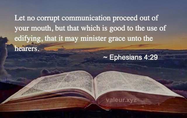 Ephesians 4:29 Ephesians 4:29