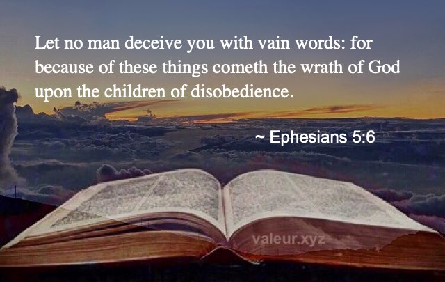 Ephesians 5:6 Ephesians 5:6