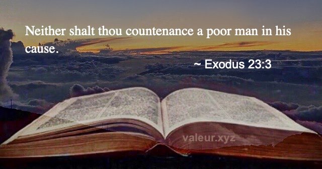 Exodus 23:3