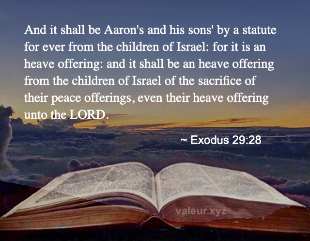 Exodus 29:28