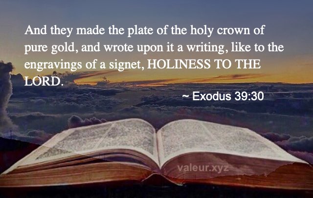 Exodus 39:30