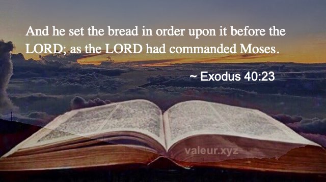 Exodus 40:23