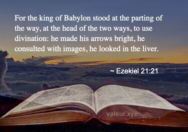 Ezekiel 21:21