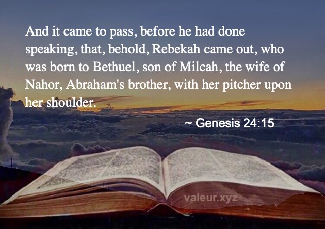 Genesis 24:15