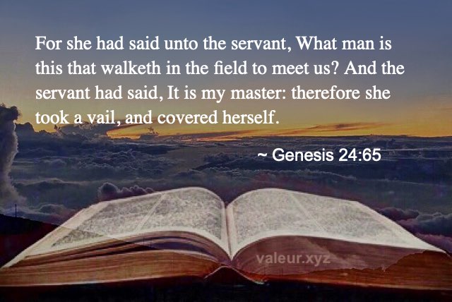Genesis 24:65