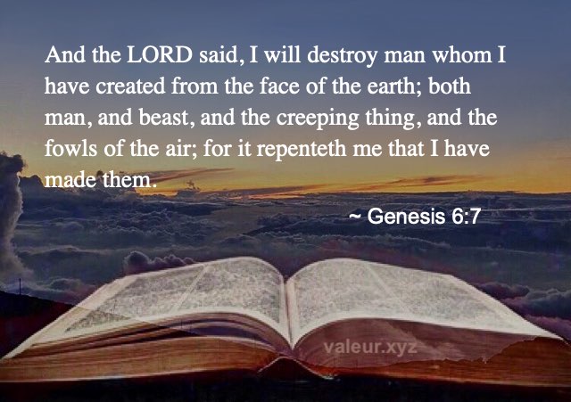 Genesis 6:7 Genesis 6:7