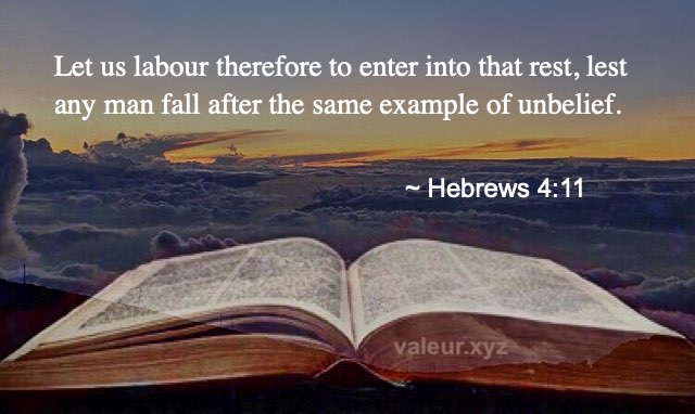 Hebrews 4:11