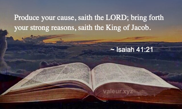 Isaiah 41:21