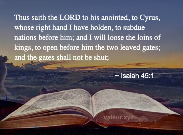 Isaiah 45:1 Isaiah 45:1