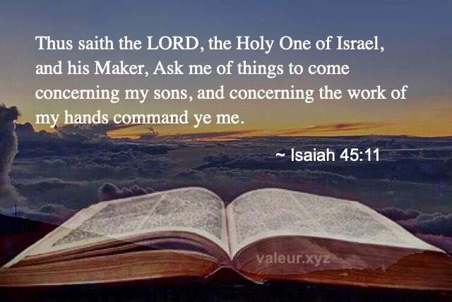 Isaiah 45:11 Isaiah 45:11
