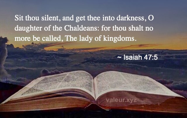 Isaiah 47:5