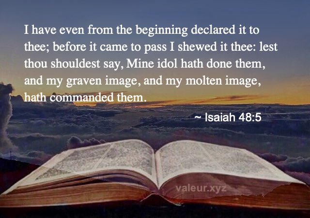 Isaiah 48:5