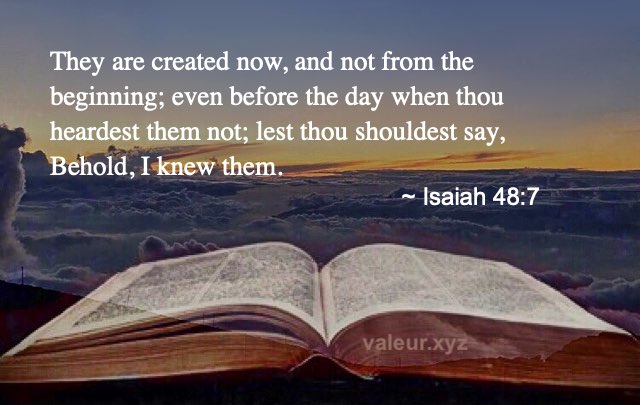 Isaiah 48:7