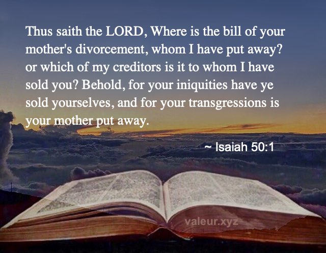 Isaiah 50:1