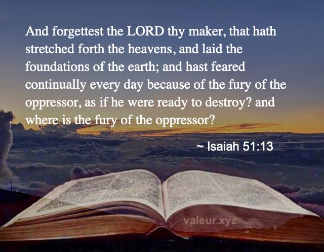 Isaiah 51:13
