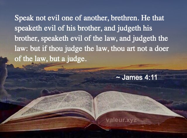 James 4:11